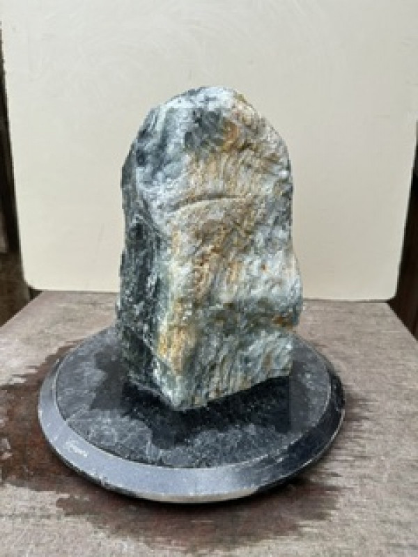 Speckstein; Einzelst�ck; Indien; t�rkis-schwarz; 12,000 kg