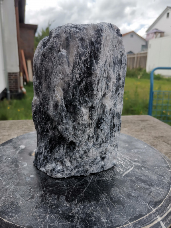 Speckstein; Einzelst�ck; China; schwarz-wei�; 5,580 kg