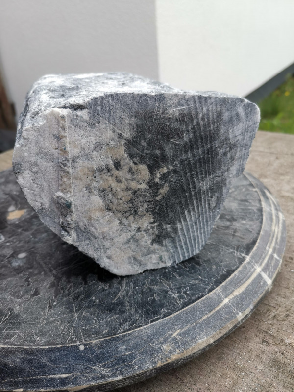 Speckstein; Einzelst�ck; China; schwarz-wei�; 5,580 kg