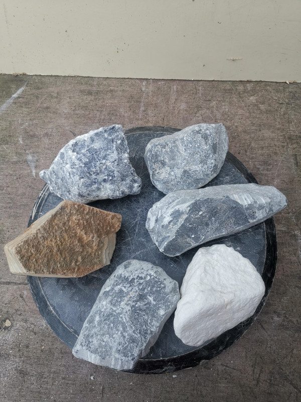 Speckstein; Sortiment; 6 Farben; Gesamt 6,160 kg