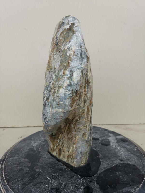 Speckstein; Einzelst�ck; Indien; braungelb schwarz; 7,670 kg