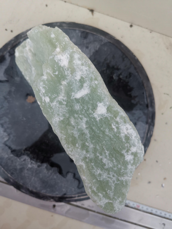 Speckstein; Einzelst�ck; Indien; hellgr�n; 6,040 kg