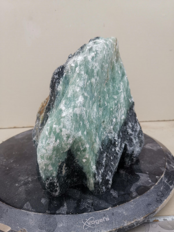 Speckstein; Einzelst�ck; Indien; t�rkis-schwarz; 8,600 kg