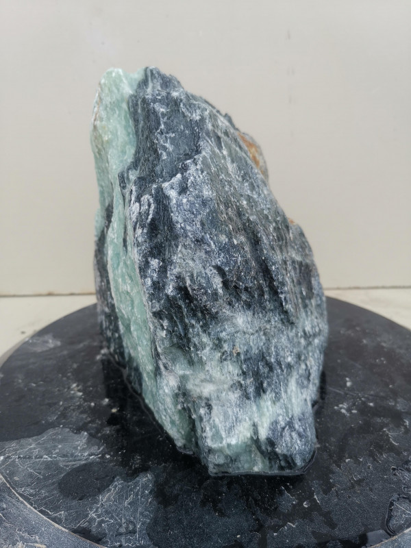 Speckstein; Einzelst�ck; Indien; t�rkis-schwarz; 8,600 kg
