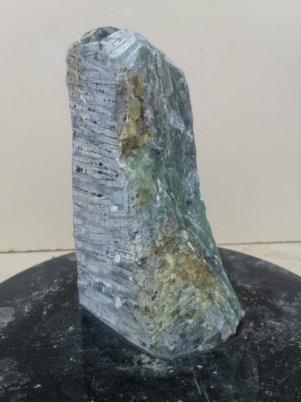 Speckstein; Einzelst�ck; Indien; dunkelgr�n; 4,060 kg