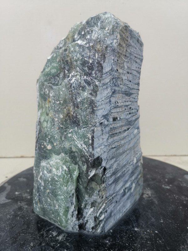 Speckstein; Einzelst�ck; Indien; dunkelgr�n; 4,060 kg