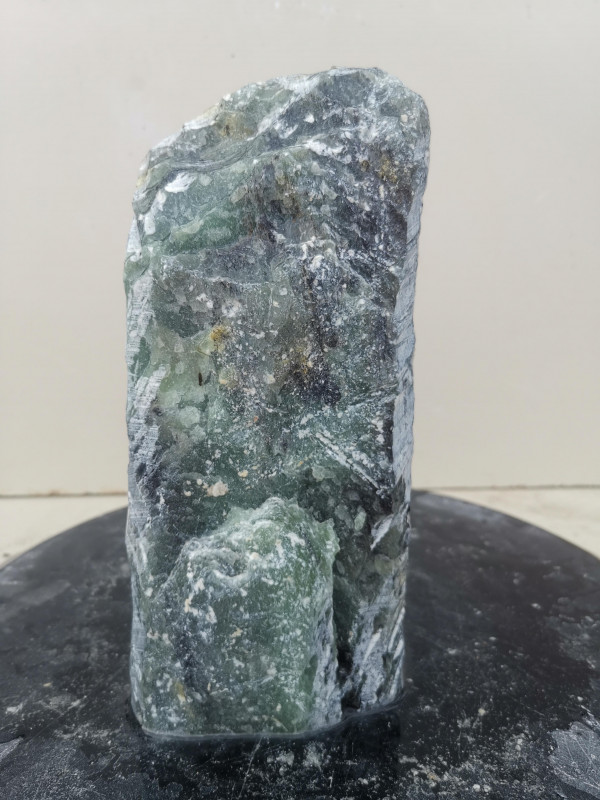 Speckstein; Einzelst�ck; Indien; dunkelgr�n; 4,060 kg