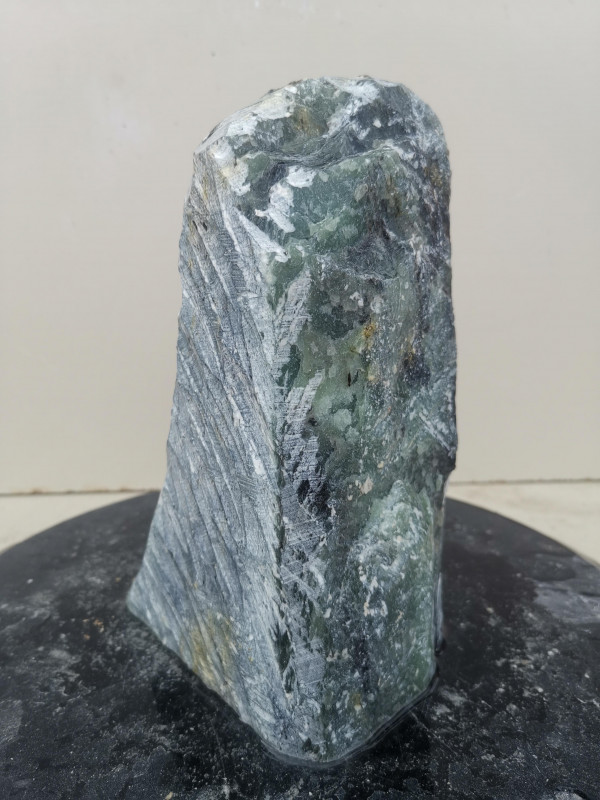 Speckstein; Einzelst�ck; Indien; dunkelgr�n; 4,060 kg