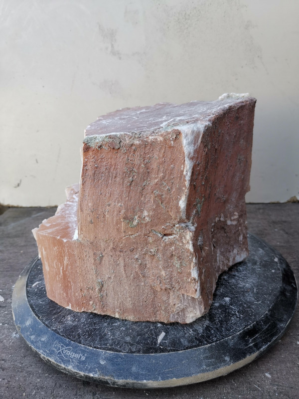 Selenit; Heilstein; Einzelst�ck; aus Marokko; orange; 12,840 kg