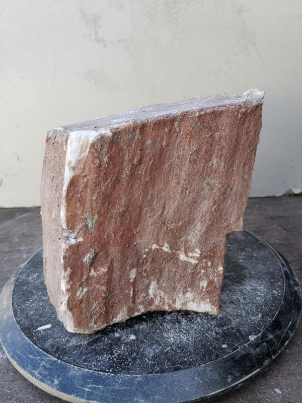 Selenit; Heilstein; Einzelst�ck; aus Marokko; orange; 12,840 kg