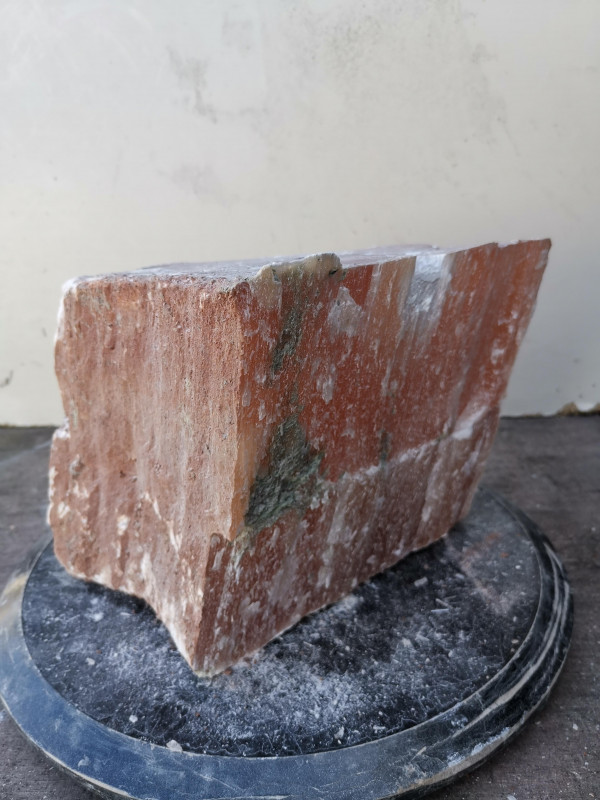 Selenit; Heilstein; Einzelst�ck; aus Marokko; orange; 12,840 kg
