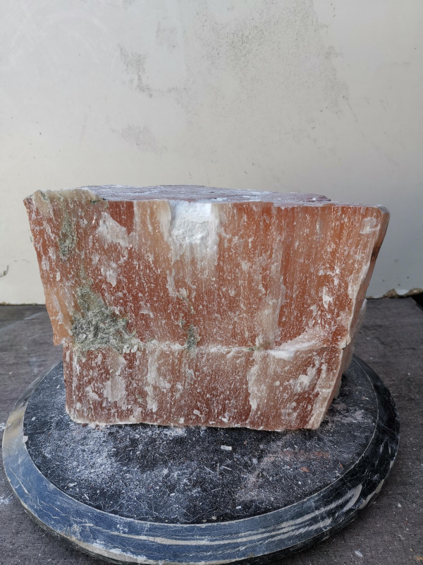 Selenit; Heilstein; Einzelst�ck; aus Marokko; orange; 12,840 kg
