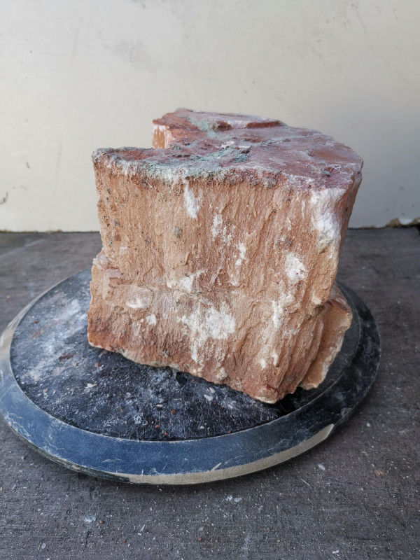 Selenit; Heilstein; Einzelst�ck; aus Marokko; orange; 10,380 kg