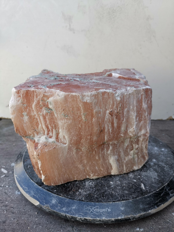 Selenit; Heilstein; Einzelst�ck; aus Marokko; orange; 10,380 kg