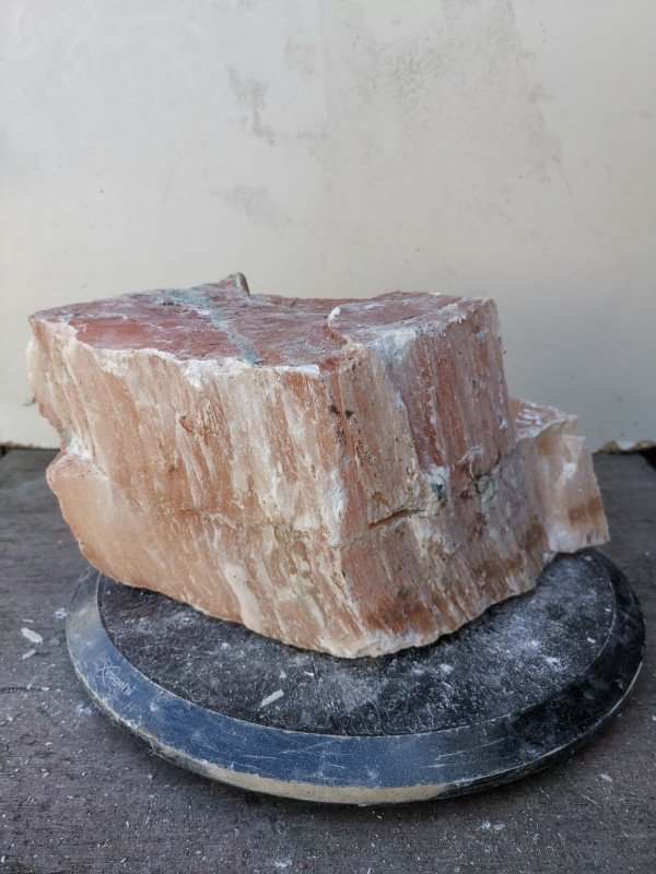 Selenit; Heilstein; Einzelst�ck; aus Marokko; orange; 10,380 kg