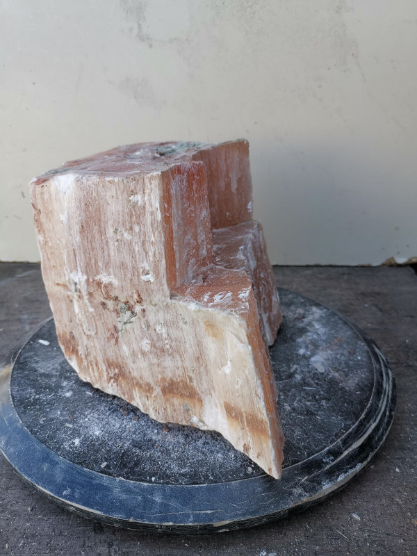Selenit; Heilstein; Einzelst�ck; aus Marokko; orange; 10,380 kg