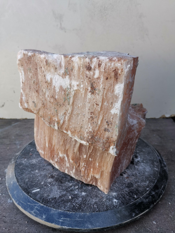 Selenit; Heilstein; Einzelst�ck; aus Marokko; orange; 15,460 kg
