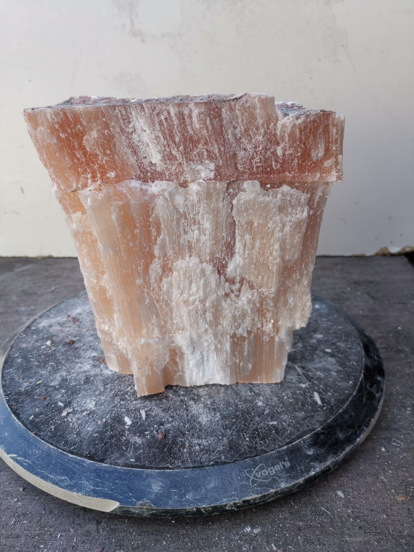 Selenit; Heilstein; Einzelst�ck; aus Marokko; orange; 10,000 kg