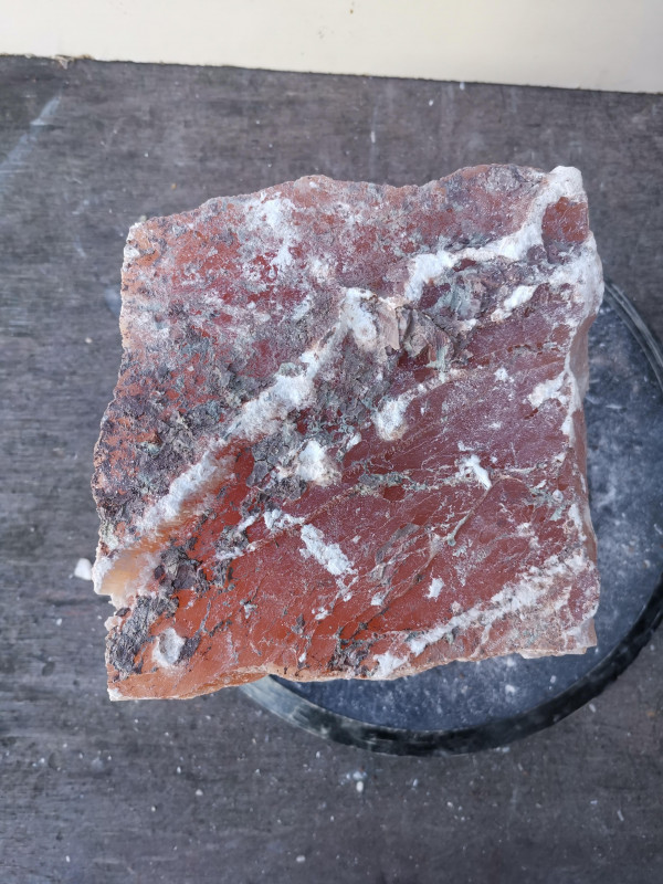 Selenit; Heilstein; Einzelst�ck; aus Marokko; orange; 10,000 kg