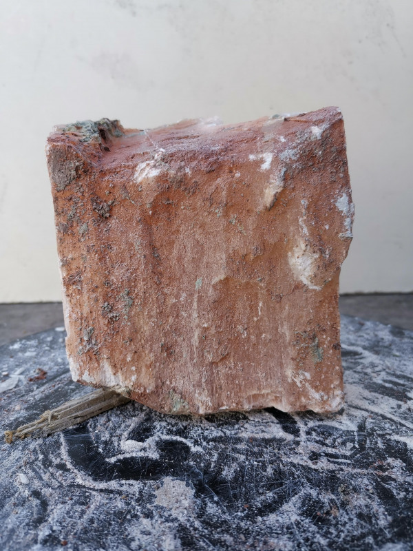 Selenit; Heilstein; Einzelst�ck; aus Marokko; orange; 1,550 kg