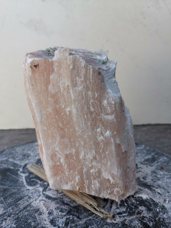 Selenit; Heilstein; Einzelst�ck; aus Marokko; orange; 1,770 kg