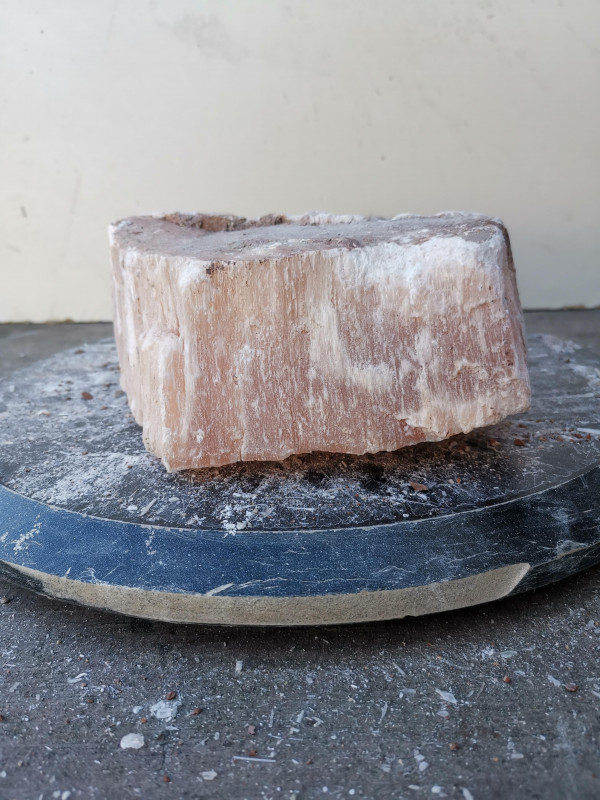 Selenit; Heilstein; Einzelst�ck; aus Marokko; orange; 5,160 kg