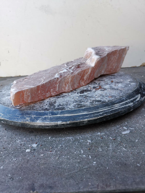 Selenit; Heilstein; Einzelst�ck; aus Marokko; orange; 2,370 kg