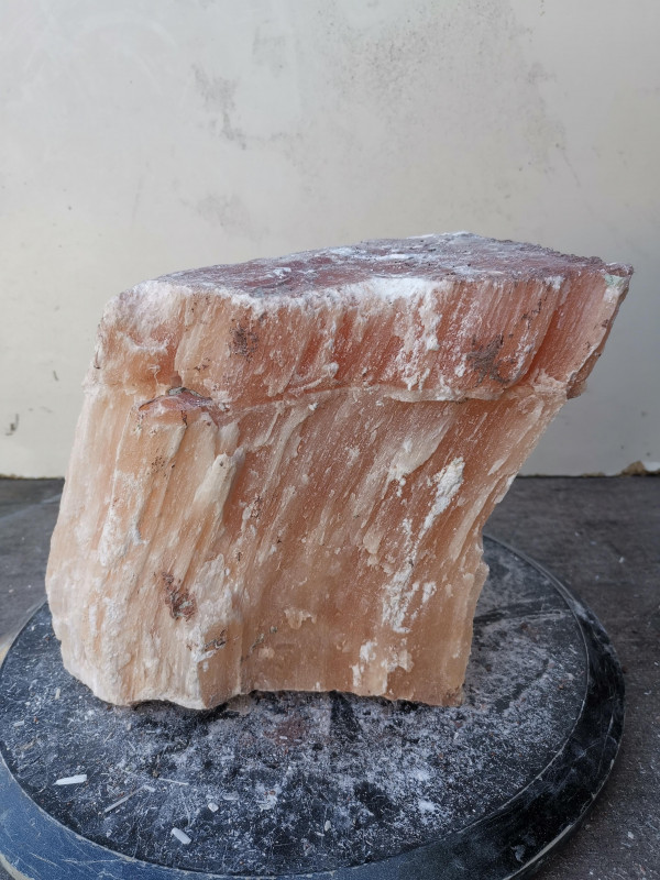 Selenit; Heilstein; Einzelst�ck; aus Marokko; orange; 7,140 kg
