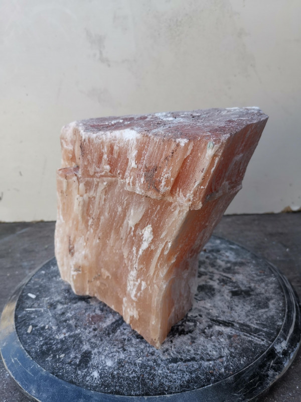 Selenit; Heilstein; Einzelst�ck; aus Marokko; orange; 7,140 kg