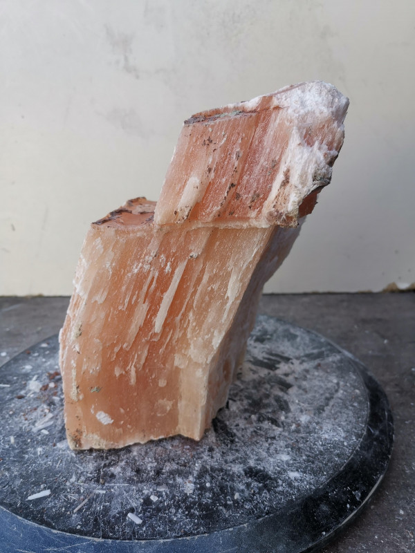 Selenit; Heilstein; Einzelst�ck; aus Marokko; orange; 6,540 kg