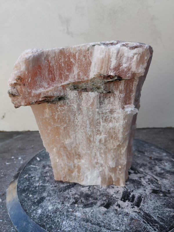 Selenit; Heilstein; Einzelst�ck; aus Marokko; orange; 6,540 kg