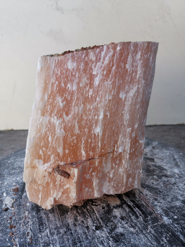 Selenit; Heilstein; Einzelst�ck; aus Marokko; orange; 5,120 kg