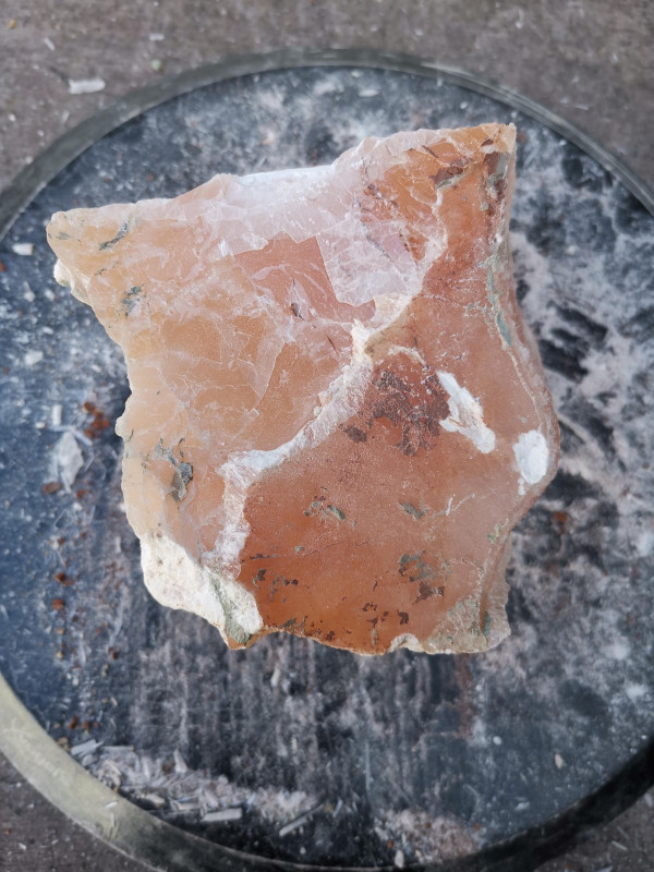 Selenit; Heilstein; Einzelst�ck; aus Marokko; orange; 2,350 kg