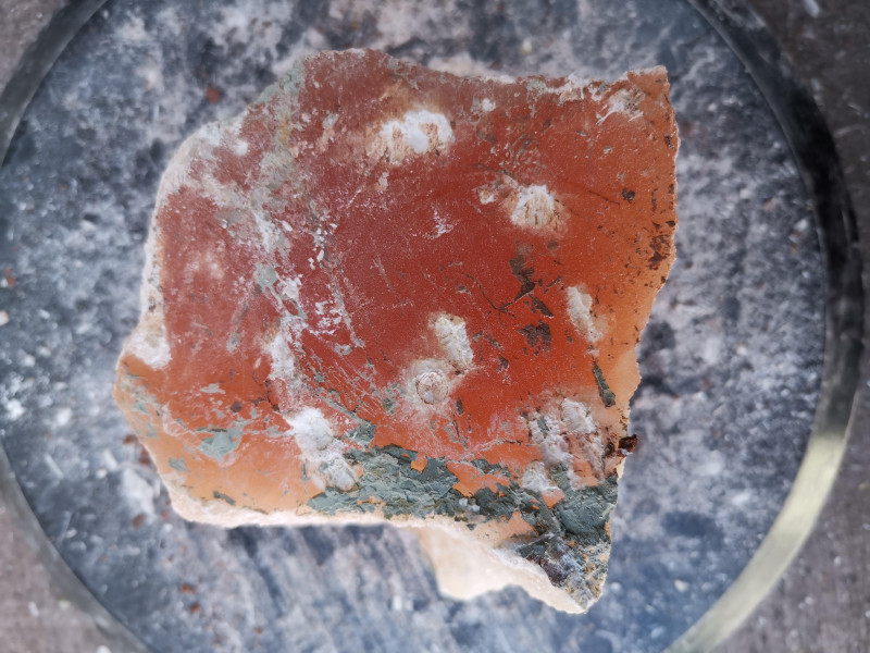 Selenit; Heilstein; Einzelst�ck; aus Marokko; orange; 2,350 kg