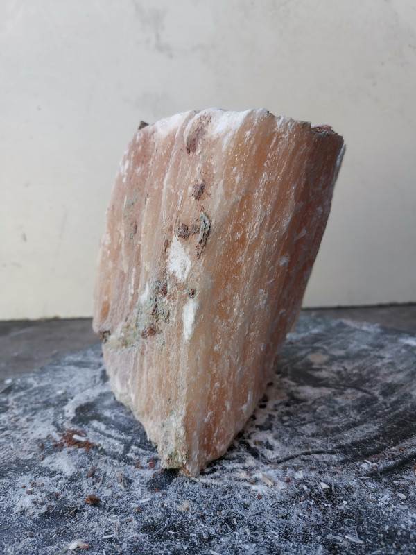 Selenit; Heilstein; Einzelst�ck; aus Marokko; orange; 2,830 kg