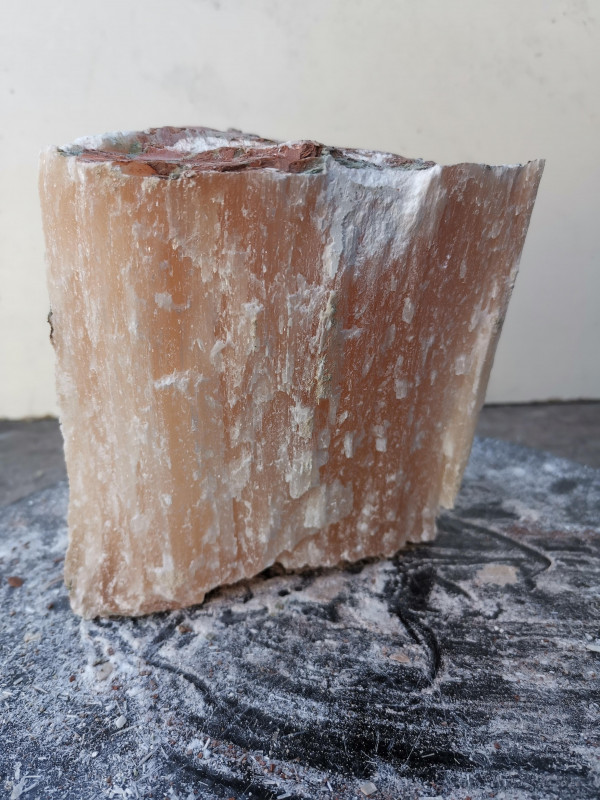 Selenit; Heilstein; Einzelst�ck; aus Marokko; orange; 2,830 kg