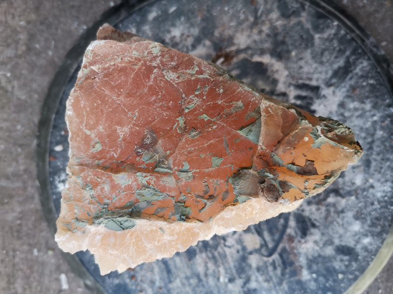 Selenit; Heilstein; Einzelst�ck; aus Marokko; orange; 2,830 kg