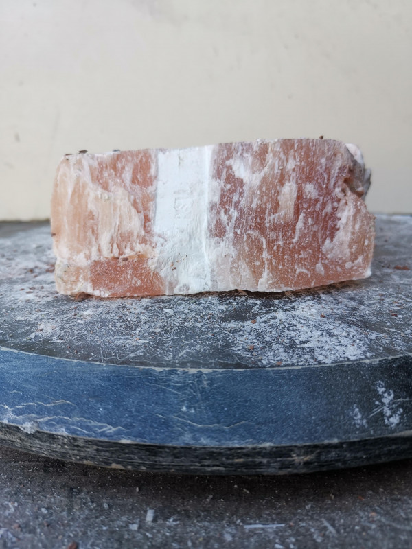 Selenit; Heilstein; Einzelst�ck; aus Marokko; orange; 2,000 kg