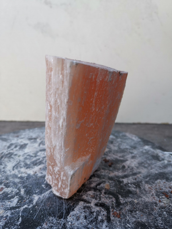 Selenit; Heilstein; Einzelst�ck; aus Marokko; orange; 1,420 kg