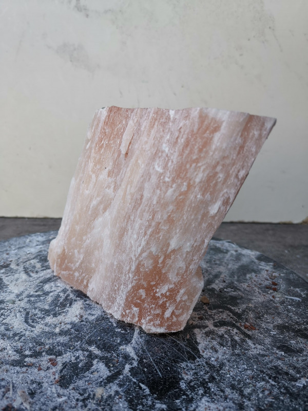 Selenit; Heilstein; Einzelst�ck; aus Marokko; orange; 1,420 kg