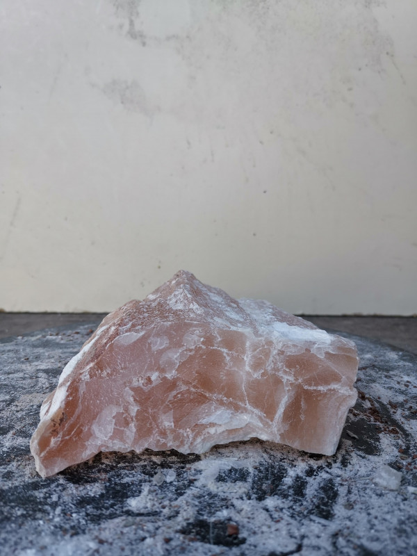Selenit; Heilstein; Einzelst�ck; aus Marokko; orange; 1,170 kg