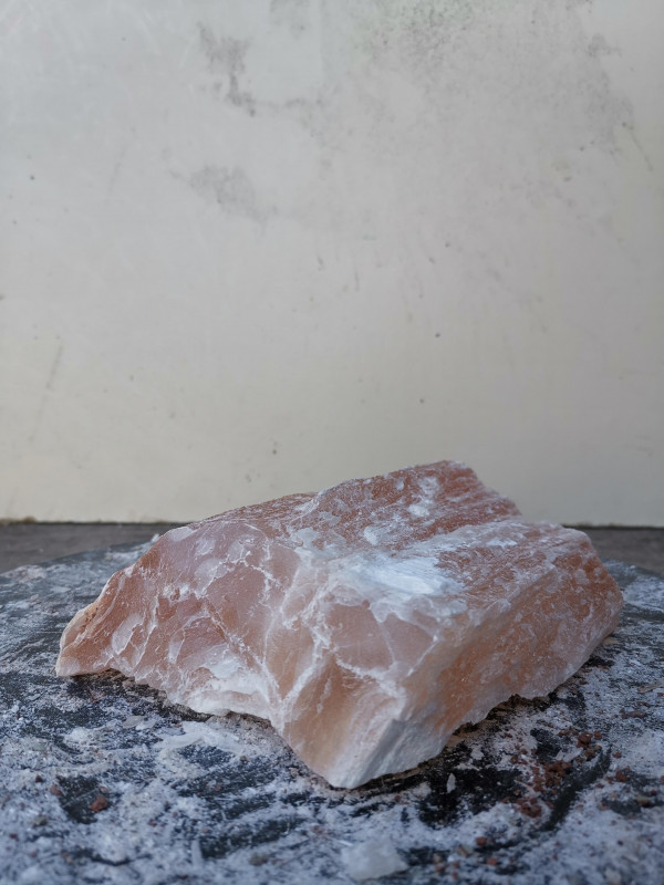 Selenit; Heilstein; Einzelst�ck; aus Marokko; orange; 1,170 kg