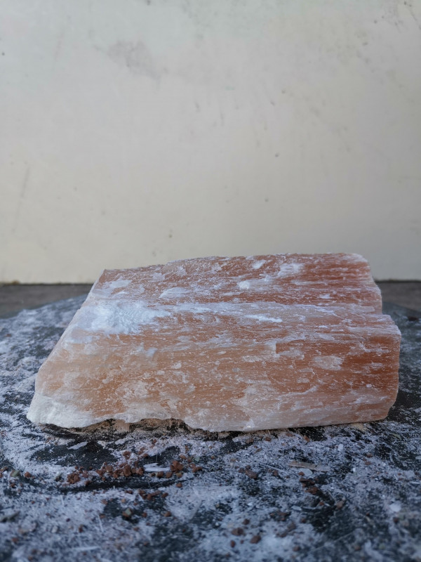 Selenit; Heilstein; Einzelst�ck; aus Marokko; orange; 1,170 kg