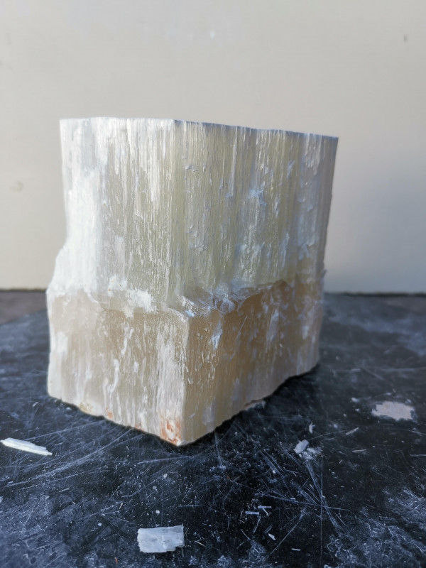 Selenit; Heilstein; Einzelst�ck; Marokko; transparent; 1,410 kg