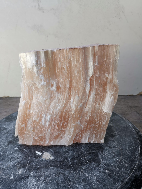 Selenit; Heilstein; Einzelst�ck; aus Marokko; orange; 5,660 kg