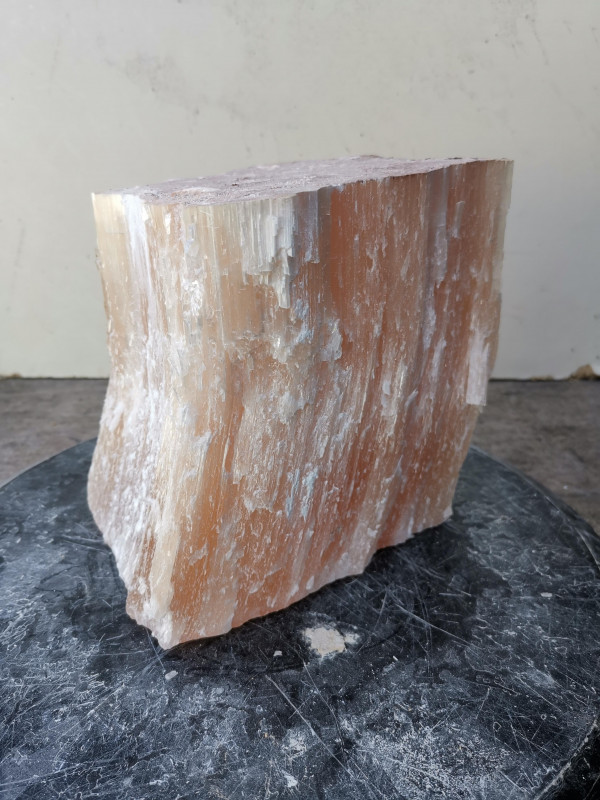 Selenit; Heilstein; Einzelst�ck; aus Marokko; orange; 5,660 kg