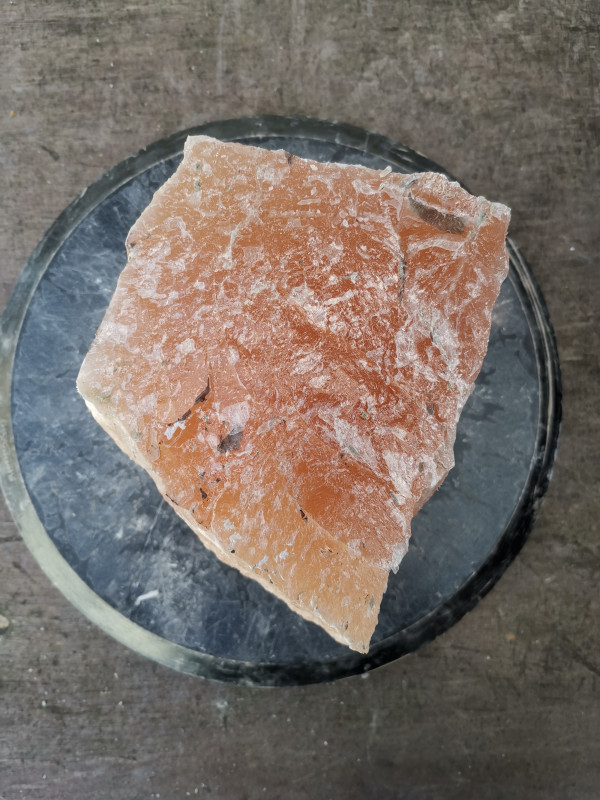 Selenit; Heilstein; Einzelst�ck; aus Marokko; orange; 5,660 kg