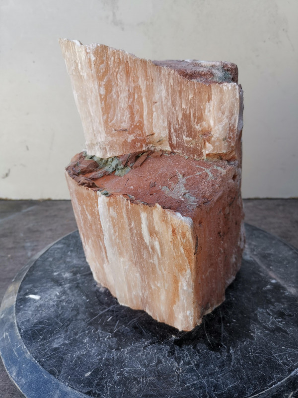 Selenit; Heilstein; Einzelst�ck; aus Marokko; orange; 8,570 kg