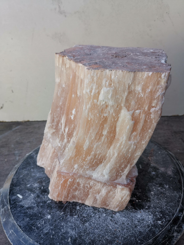 Selenit; Heilstein; Einzelst�ck; aus Marokko; orange; 9,600 kg