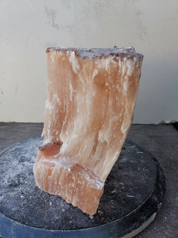 Selenit; Heilstein; Einzelst�ck; aus Marokko; orange; 9,180 kg